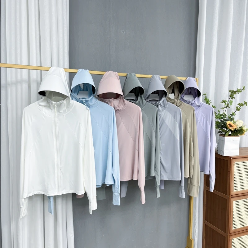 011防晒衣休闲钓鱼户外夏季长袖透气薄款轻薄连帽遮阳防晒衣