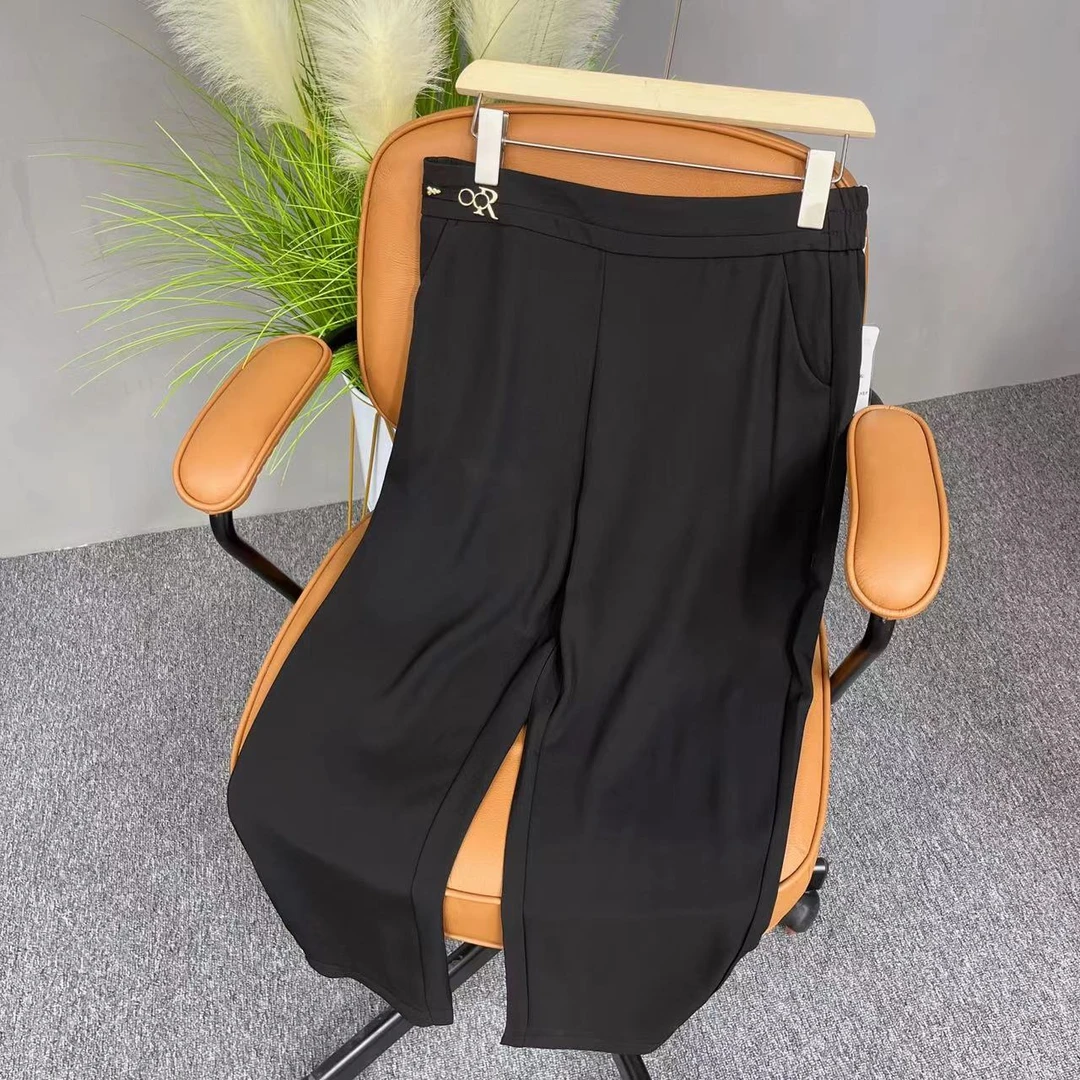 2332春款韩版松紧腰冰丝速干休闲西装裤 百搭哈伦裤 90-150斤