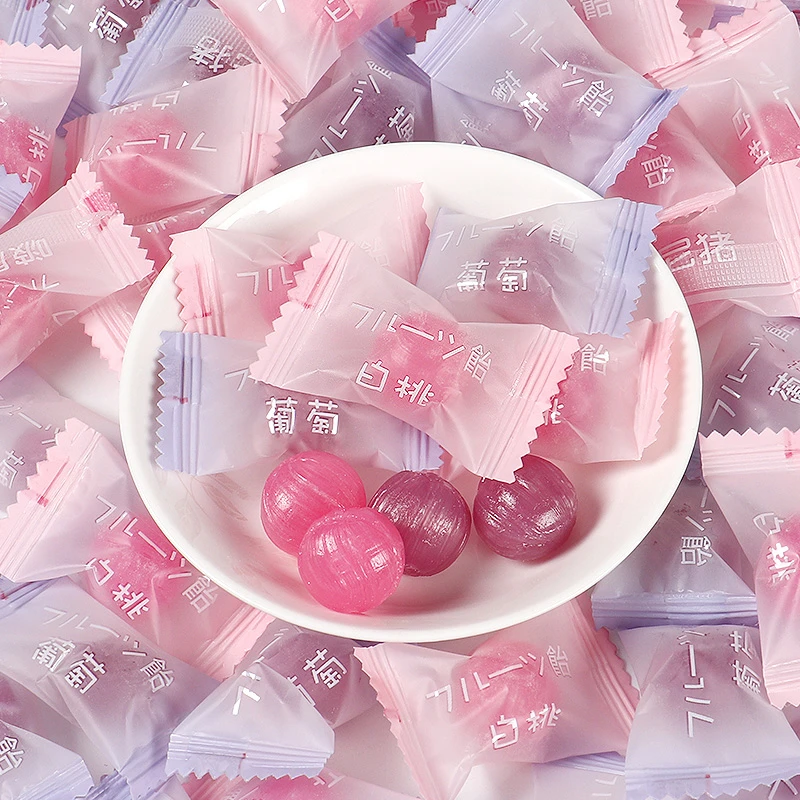 白桃糖果水果味硬糖高颜值随身携带送人结婚喜糖果小零食