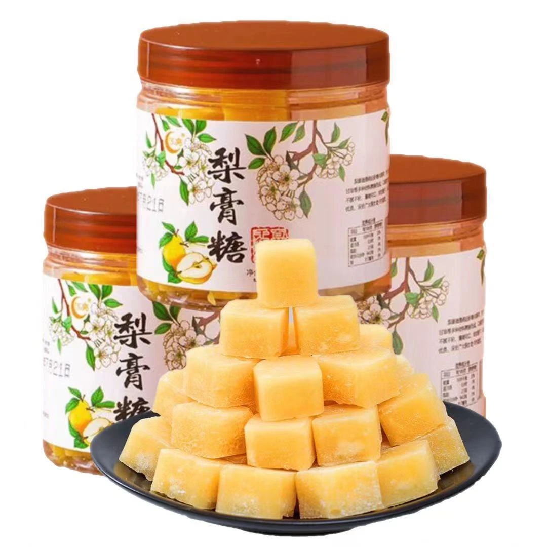 梨膏糖清凉润喉糖果薄荷胖大海罗汉果糖果百草熬制呵护咽喉润桑