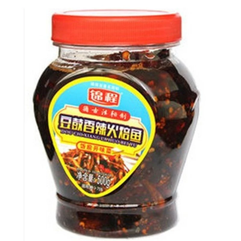 湖南豆豉辣酱香辣火焙鱼500克湖南特产平江小鱼干下饭菜