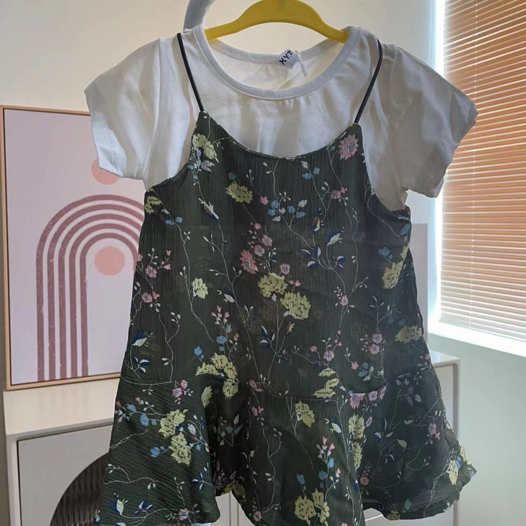 蜜蜂白熊空气层套装男宝女宝