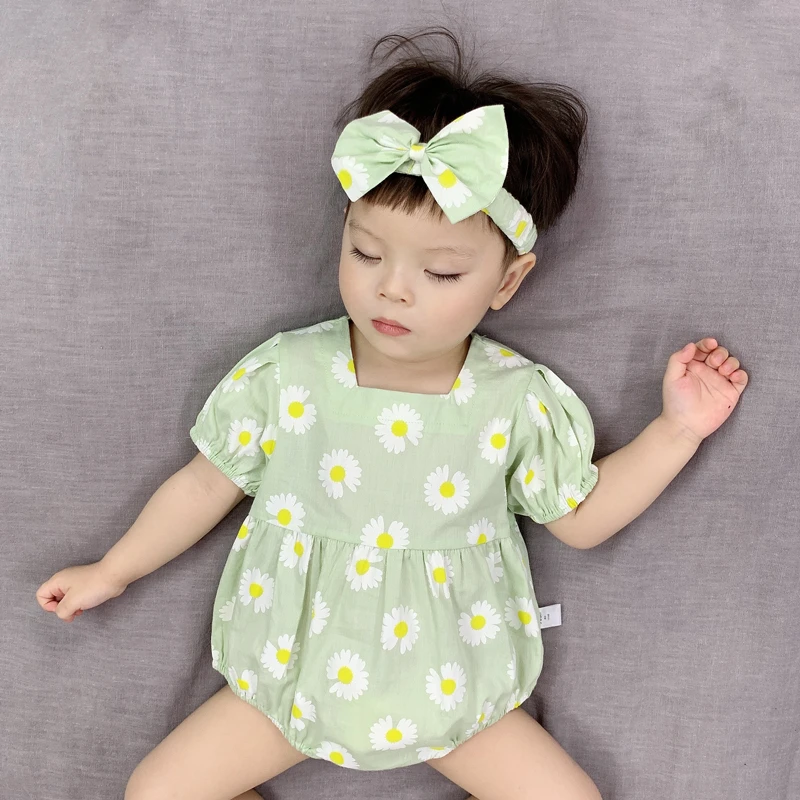 【小雏菊包屁衣】可爱短袖三角女童