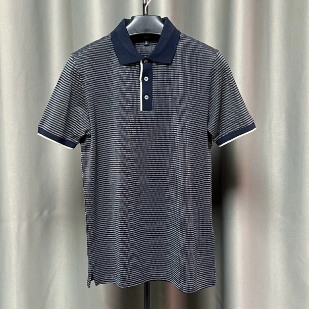 未使用 Dunhill/登喜路 男士休闲短袖POLO衫/D3195