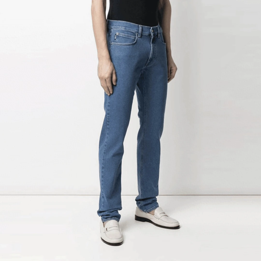 全新未使用 VERSACE/范思哲 男士修身弹力休闲牛仔裤/V7500