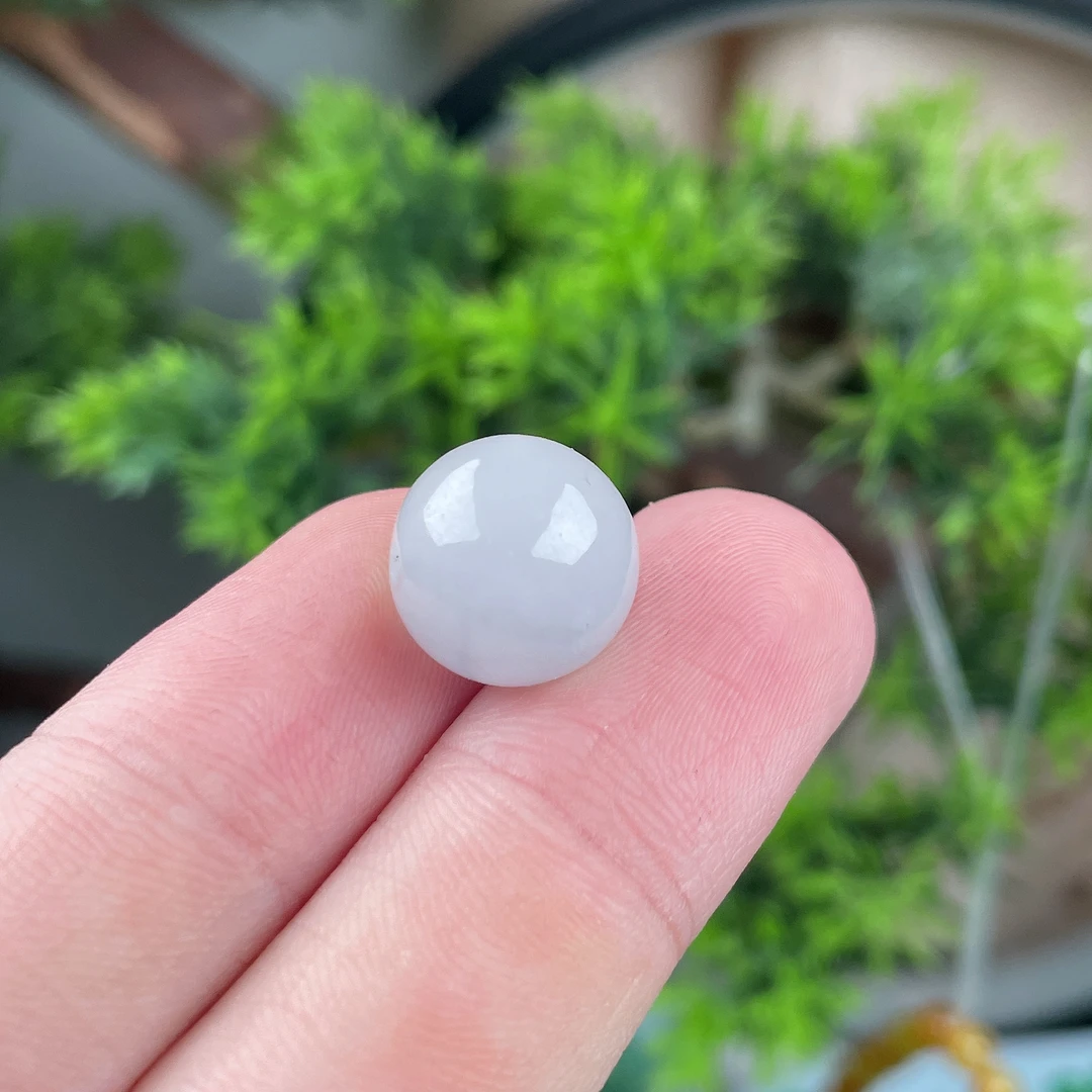 多样性发货 天然翡翠卡12+白冰散珠 一颗48元