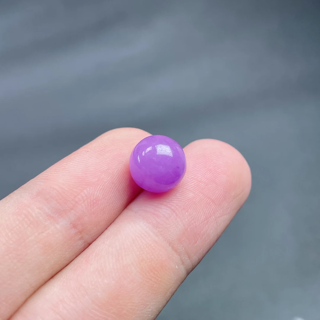 多样性发货 天然翡翠卡9+紫罗兰散珠 一颗68元