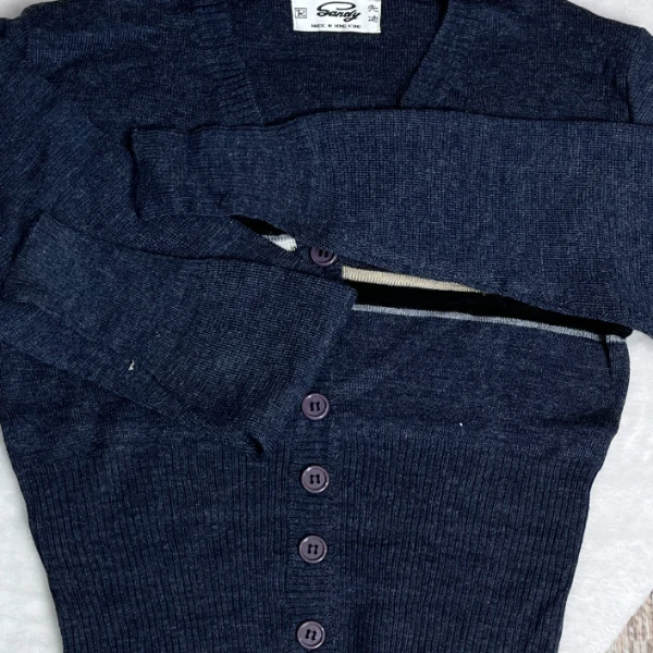 (MY)藏青显瘦气质时尚夏季复古法式收腰裙子12152