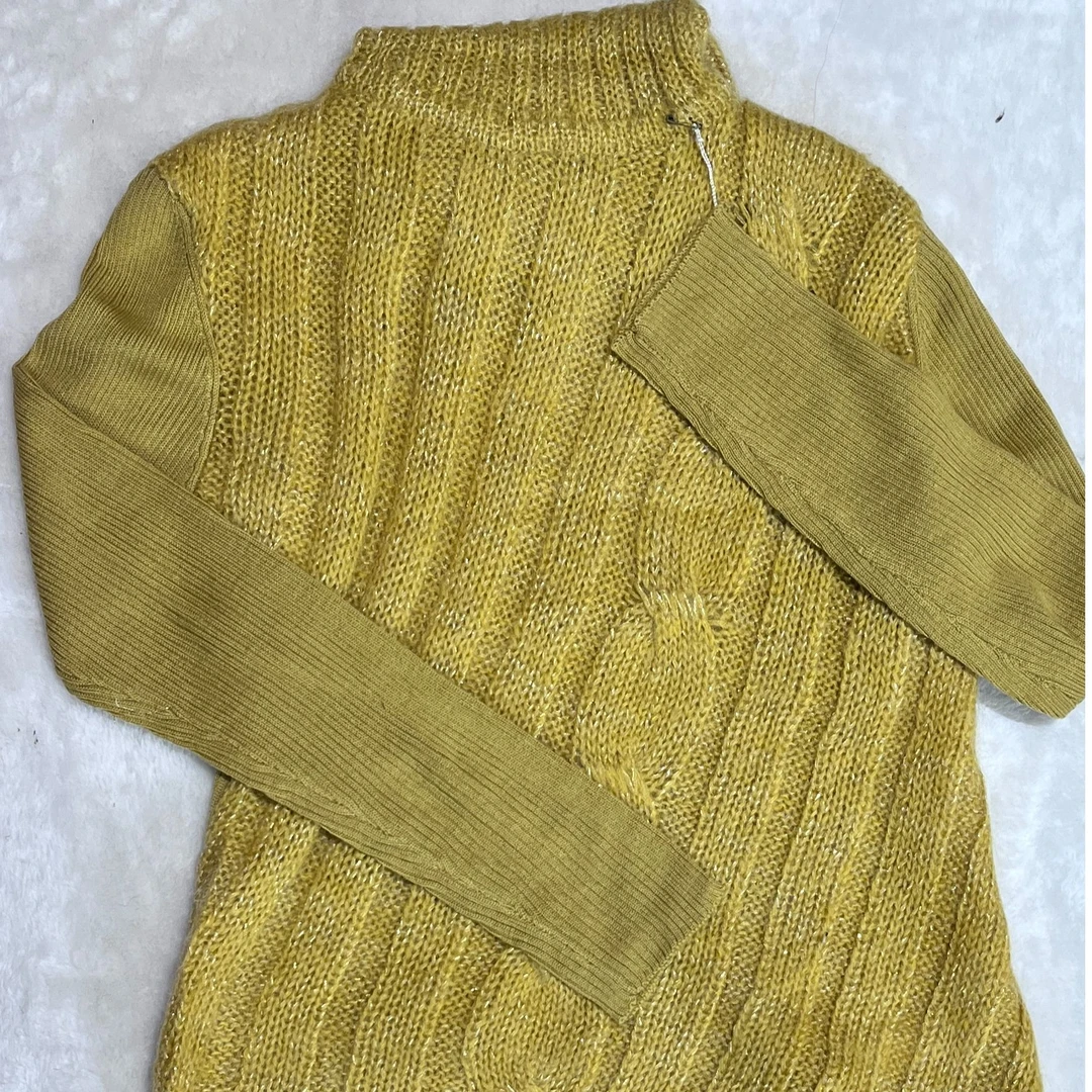 (MY）408 长袖网红时尚休闲百搭女士黄色毛衣541