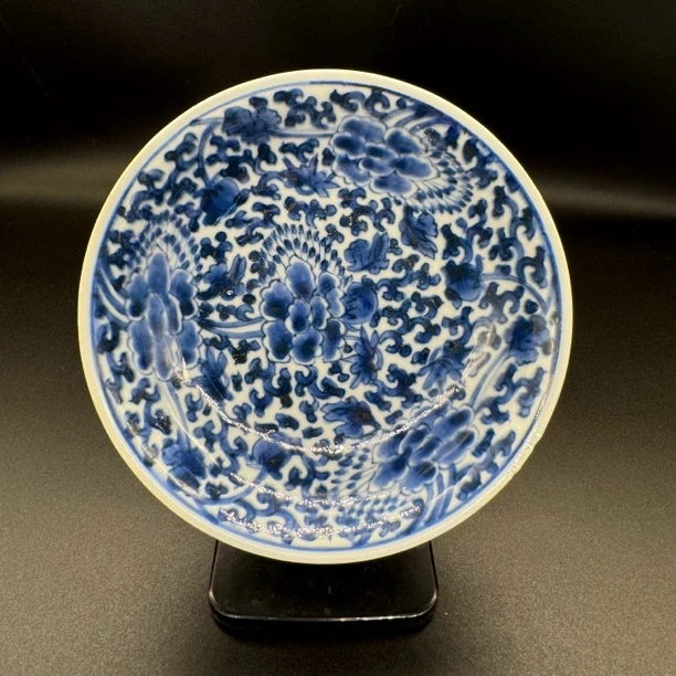 岳刚甄选-缠枝花卉纹盘子（不支持退换货请谨慎购买）