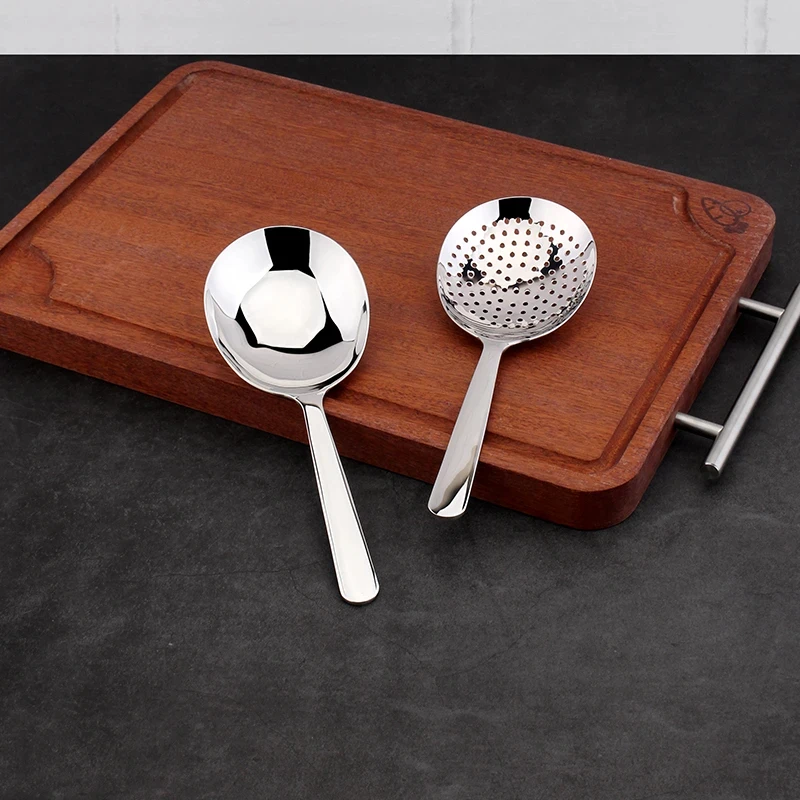 y88大头公用勺18-10不锈钢分餐勺