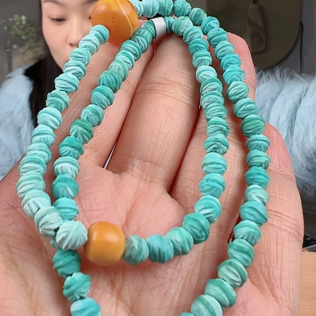 【闪购商品】绿松石珠宝奇石未镶嵌麦*