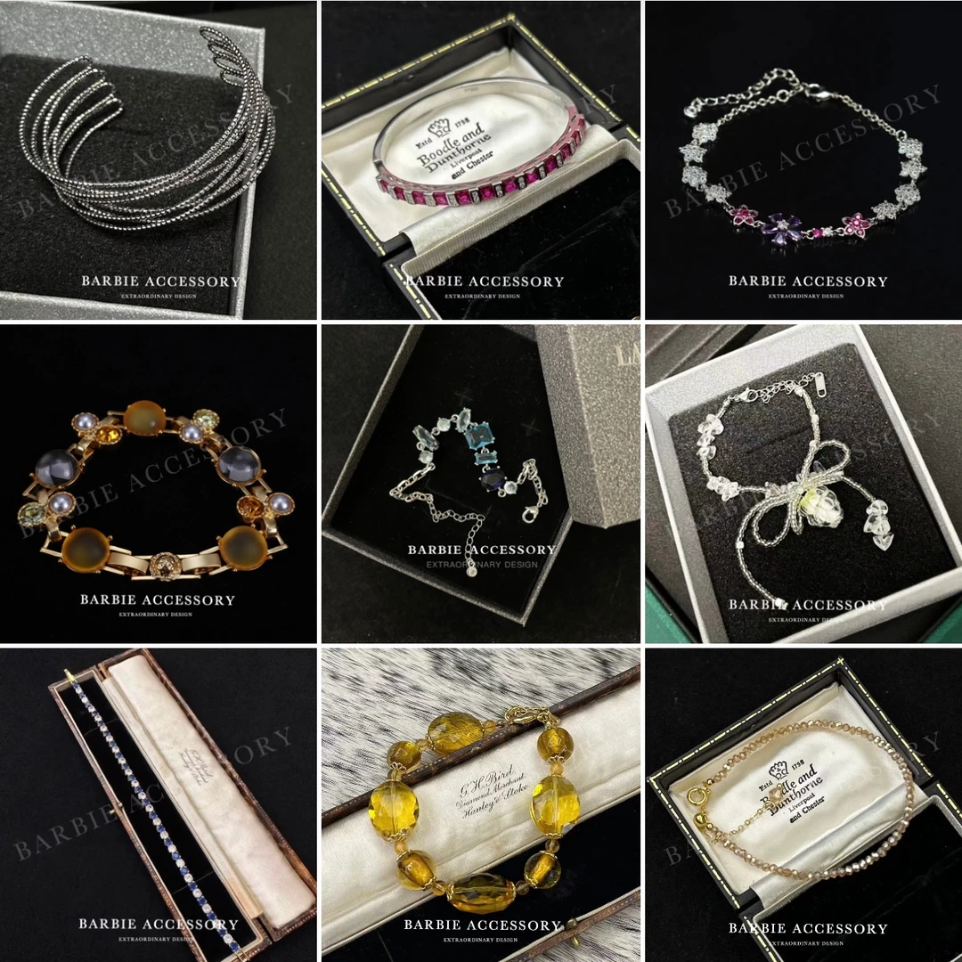 铜合金合成锆石手链 法式既视设计款高级感绝美手链