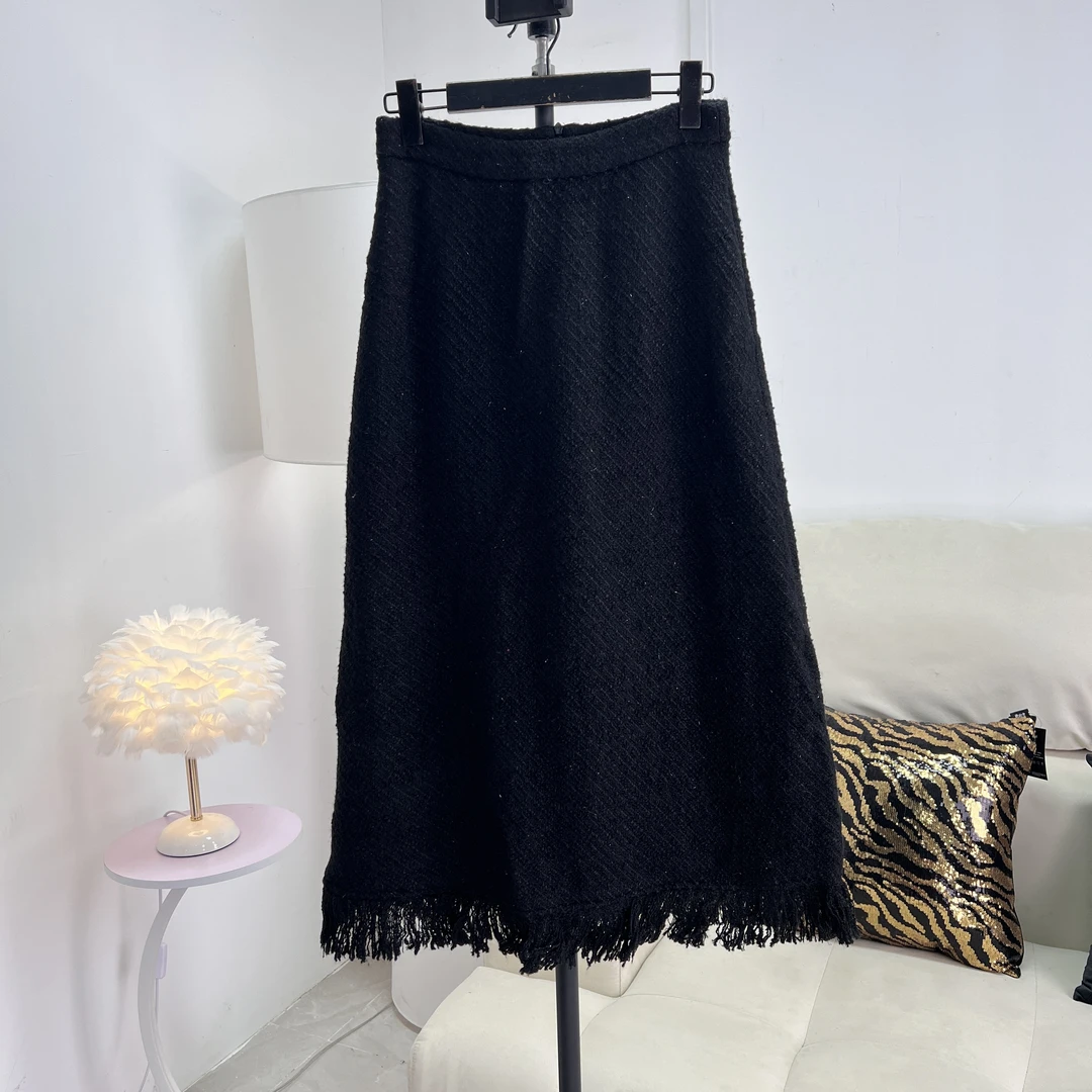 【庄喜儿Original】百搭时尚小香风流苏半身裙女 ZXE2532