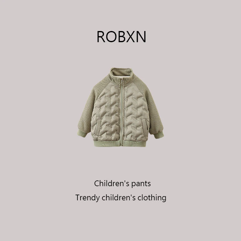 儿童加厚冬款外套男孩冬装夹棉新款男童棉衣上衣小童保暖帅气棉袄