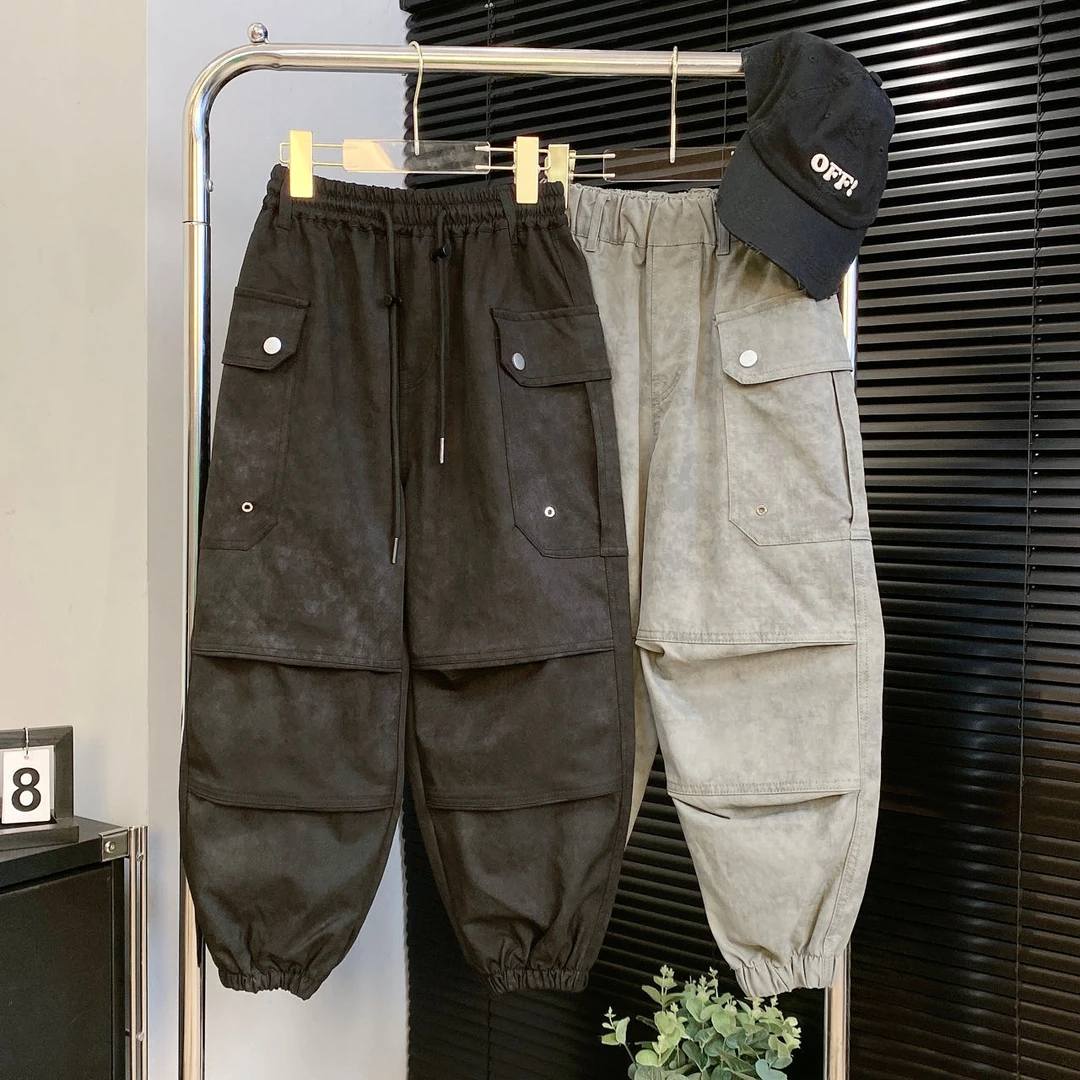 【嘟妈童装】中大儿童秋季休闲裤男童长裤7362