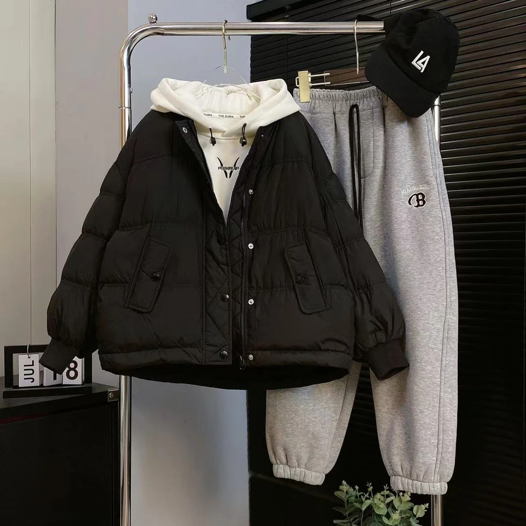 【嘟妈童装】儿童冬装外套男童2024新款棒球羽绒服7967