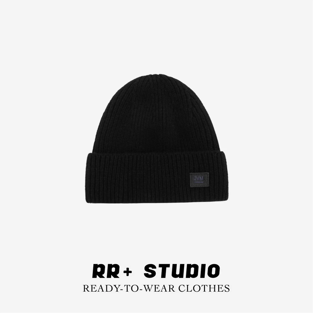 11876时尚百搭针织帽女秋冬韩版刺绣保暖毛线帽