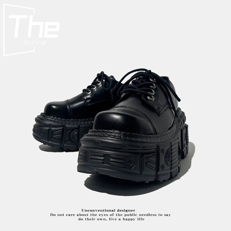 The Heroine 西班牙潮牌矮子乐增高厚底鞋女朋克风大头低帮松糕鞋