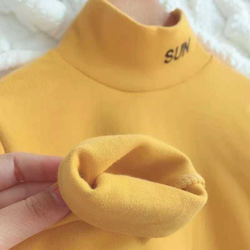 【粉丝+推荐】男女中大童中领加厚打底衫半高领秋冬德绒保暖内衣