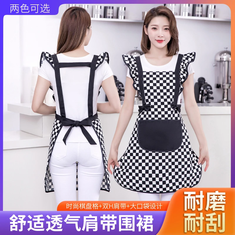 可爱公主2023新款夏季围裙家用厨房防水防油女时尚网红同款工作服