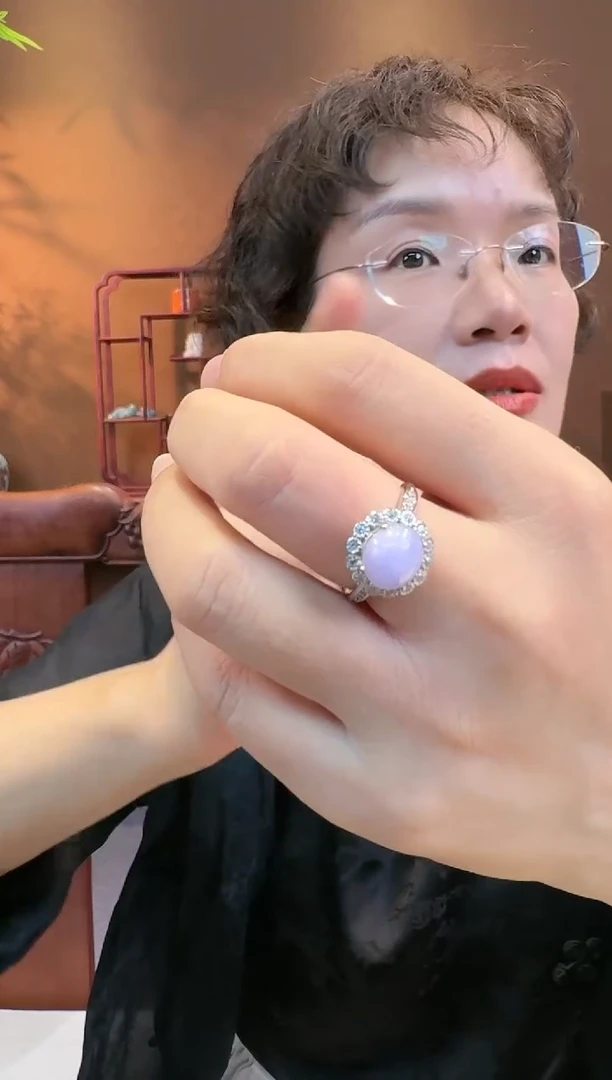 【闪购商品】翡翠戒指银S925镶嵌戒指
