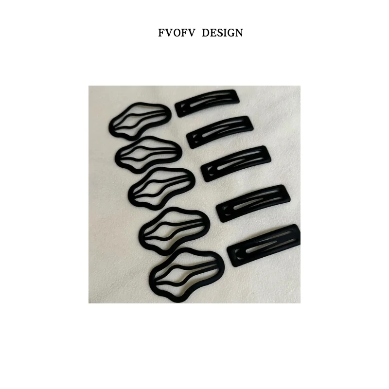 （发夹）磨砂镂空云朵*一字夹bb简约发夹X0152(NO退NO换）