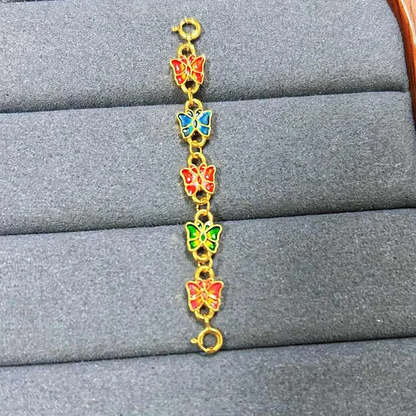“数蝶”18K金蝴蝶延长链配件