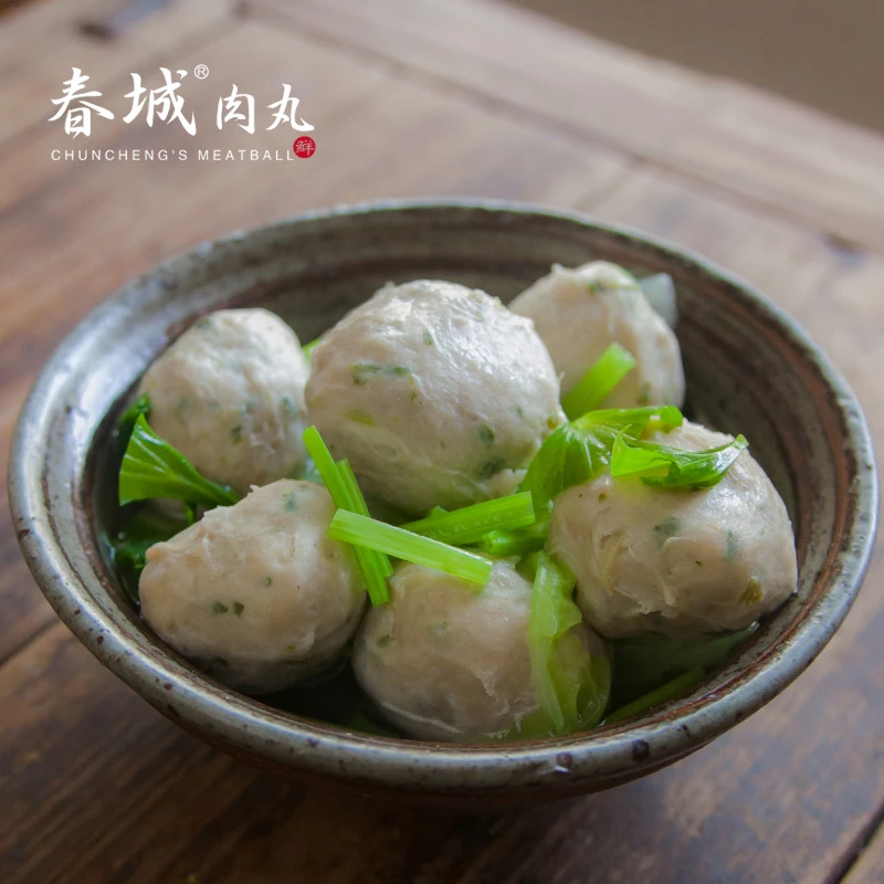 美食家常菜传统文化地方特色美食家乡特产火锅料匠心造芹菜猪肉丸