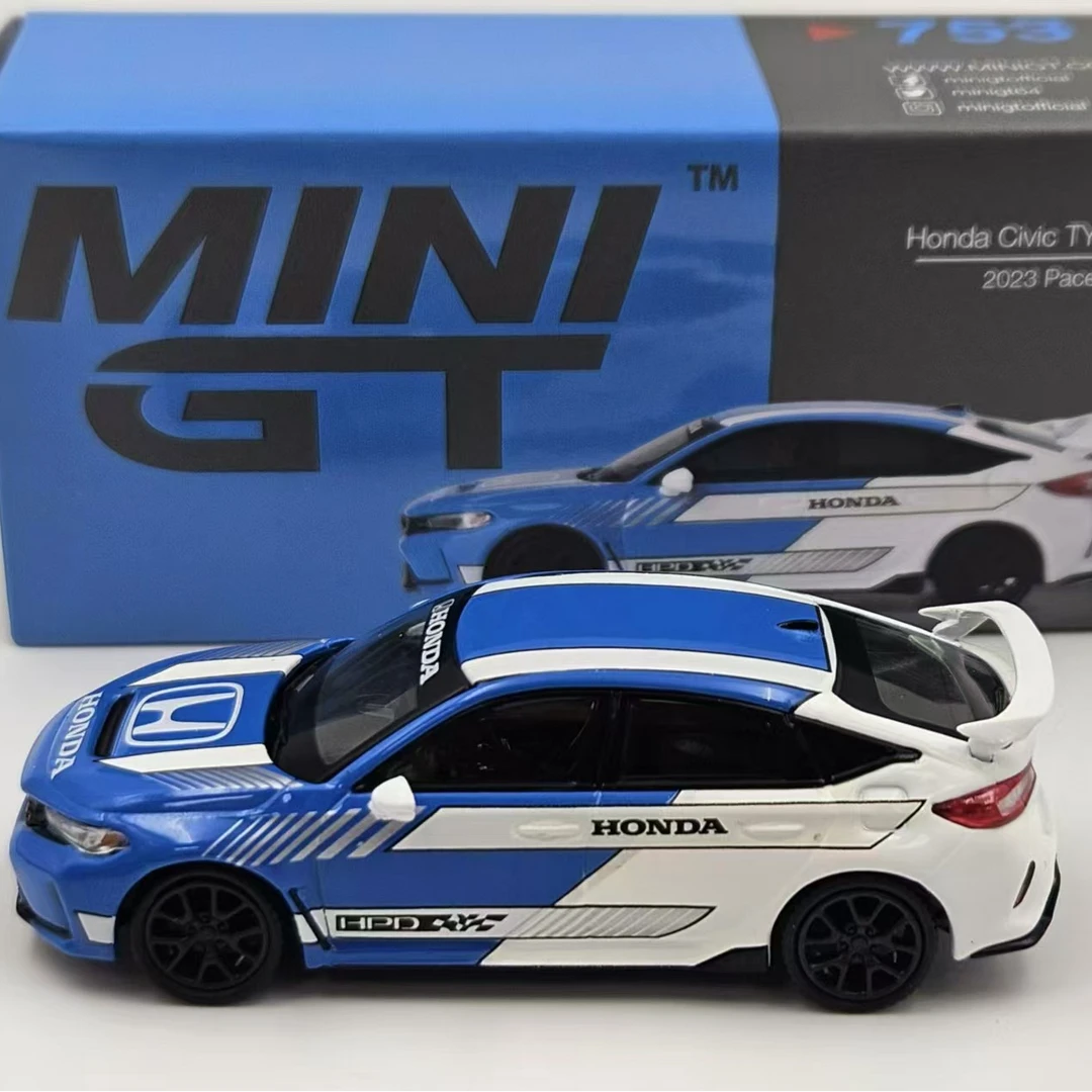 MINIGT 1:64 本田 思域 Civic Type R #3 2023场地车 合金车模