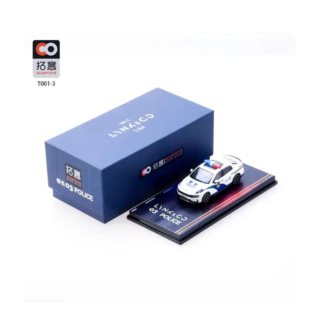 拓意XCARTOYS 1/64  领克03 POLUCE 汽车模型玩具
