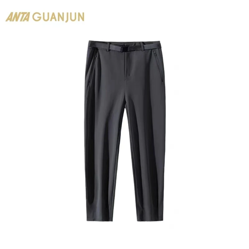 【安踏冠军】系列 梭织运动长裤男士含腰带加绒长裤152440509