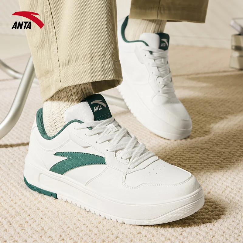 安踏BASIC板鞋2025新款情侣百搭低帮运动鞋潮流休闲鞋112448001R