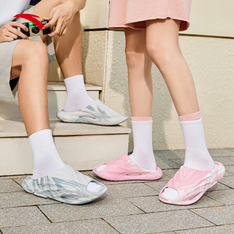 安踏【氮气泡】运动拖鞋男女篮球休闲潮流情侣软底拖鞋912421802