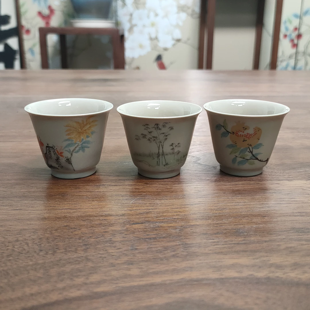 【石榴小杯套组】手作瓷器茶杯茶器