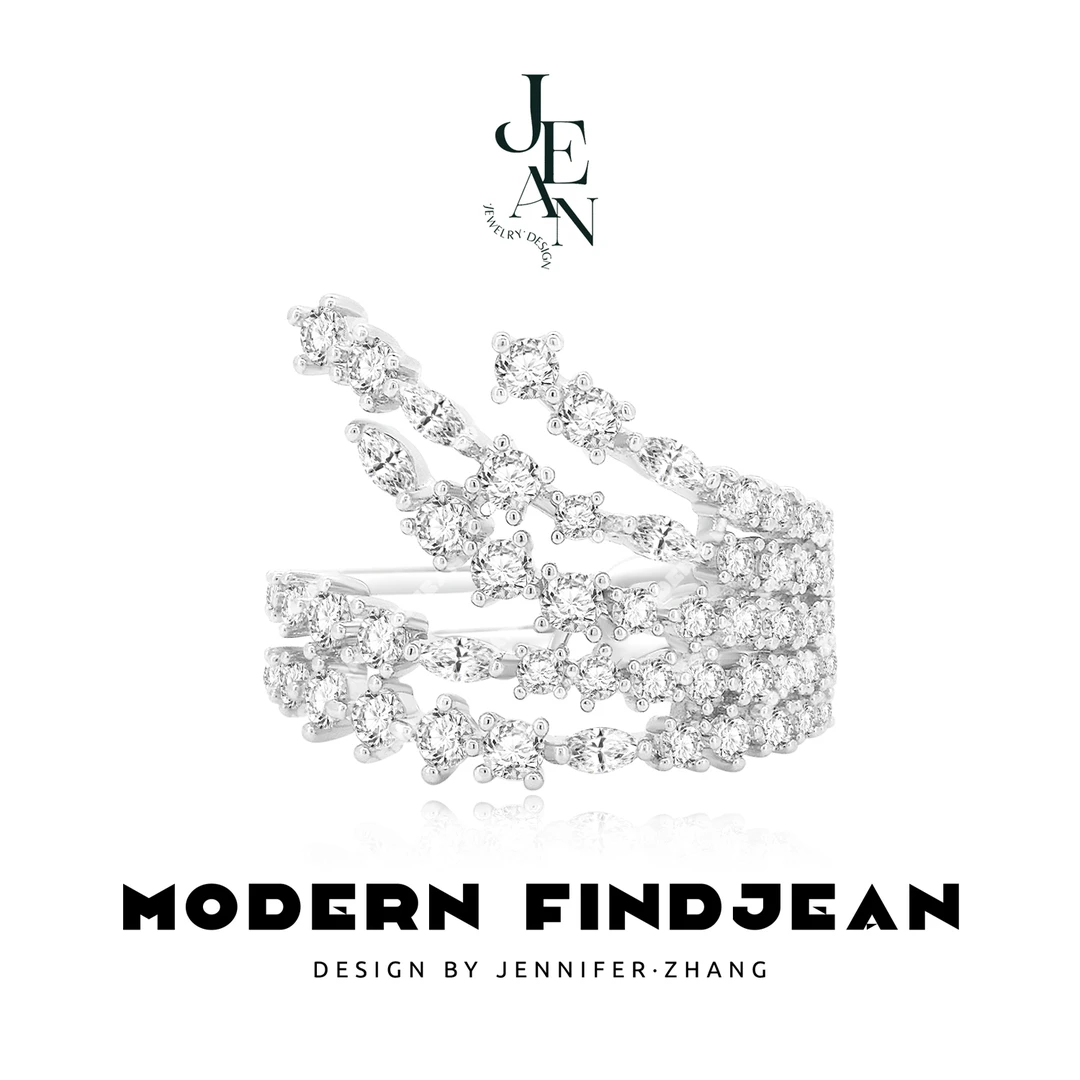 铜合金戒指 8701【星尘】｜璀璨星河｜精致轻奢气质高级小众ins百搭