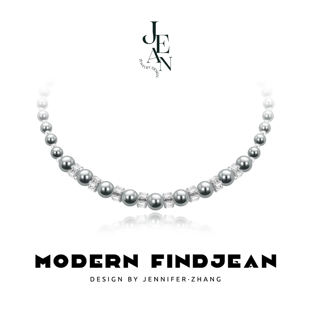 铜合金项链 Luxury Elegance【冰岛极光】法式优雅 高级感百搭精致