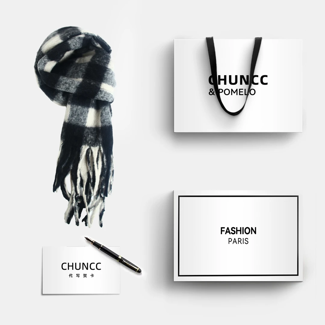 围巾男秋冬季新款保暖情侣百搭送男朋友围脖男款礼物格子冬天毛绒