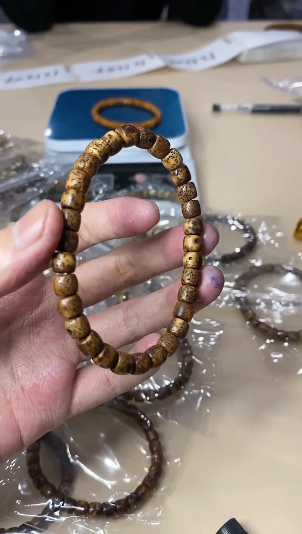 【闪购商品】星月菩提手串1079 虎皮星月 卡6.8左右