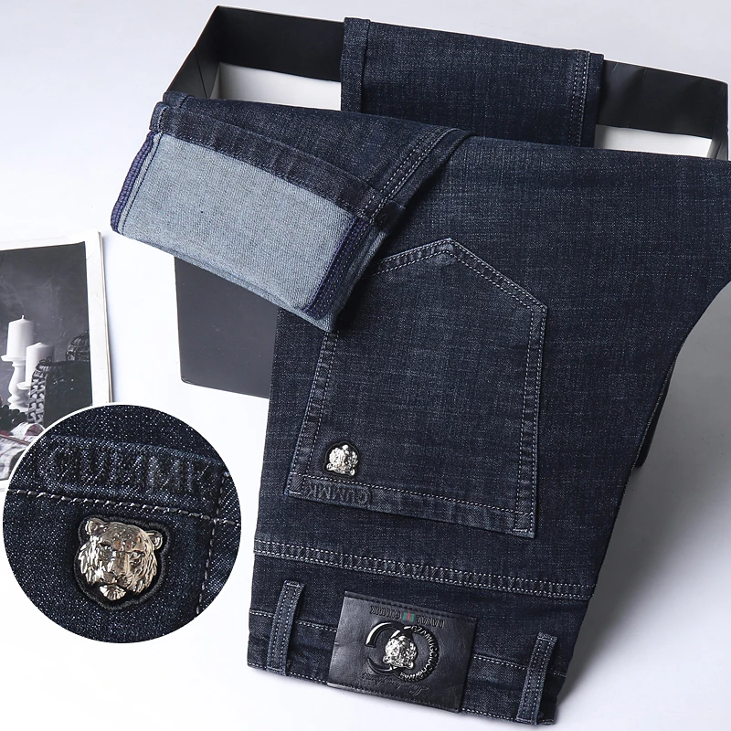 6668四季常规款男士商务宽松直筒弹力舒适牛仔长裤子牛仔裤男裤