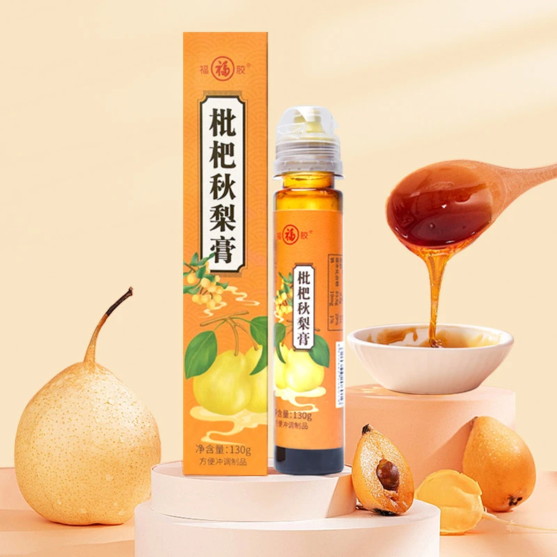 福牌枇杷蜂蜜秋梨膏鲜梨130g/瓶现熬清甜润喉老少皆宜滋润四级