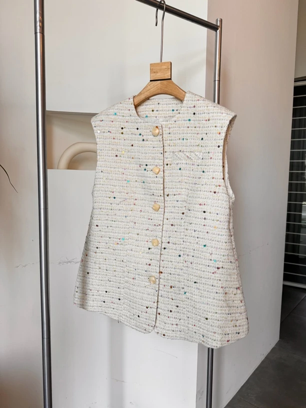 EBEWJRHF2024小众设计师极简时尚马甲333306