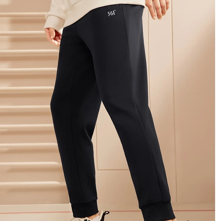 【老鹅专属】3704-361°情侣加绒运动休闲裤针织舒适弹力单卫裤