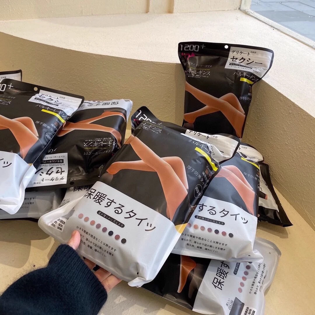 日本羊脂绒加厚保暖打底袜修身连裤袜保暖高腰踩脚加厚深冬保暖