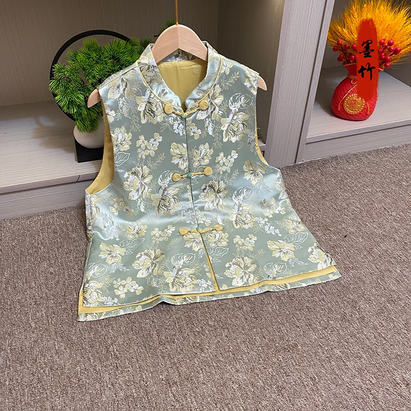 【佳娇】新中式女士上衣马甲国潮马夹国风高级感气质流苏68056