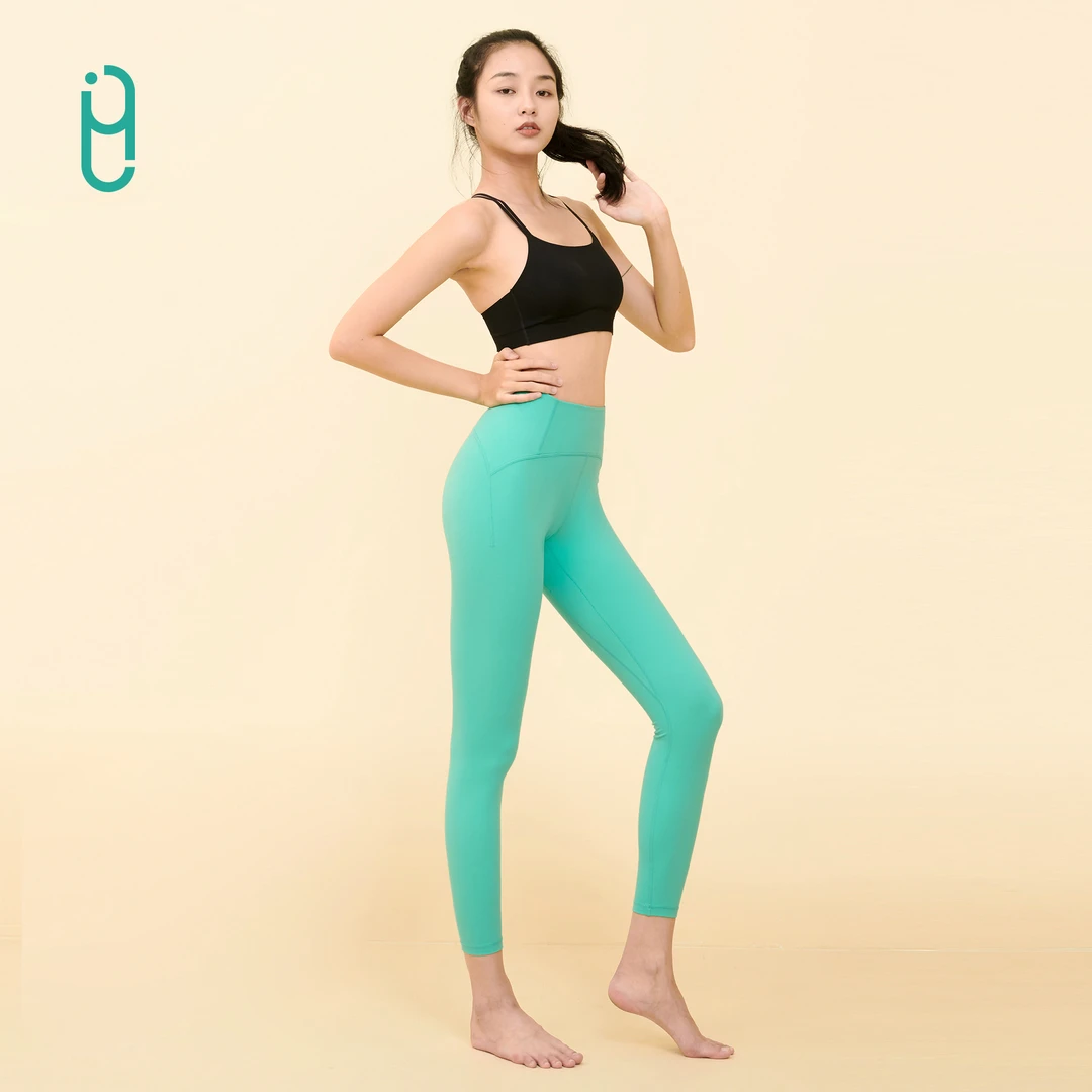 YLI瑜伽裤裸感磨毛亲肤高腰收腹提臀无侧缝外穿运动健身塑形裤女