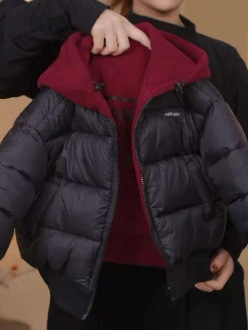 【双面穿】男女童2024冬款时尚加厚冬款外套棉服厚实两面穿棉袄