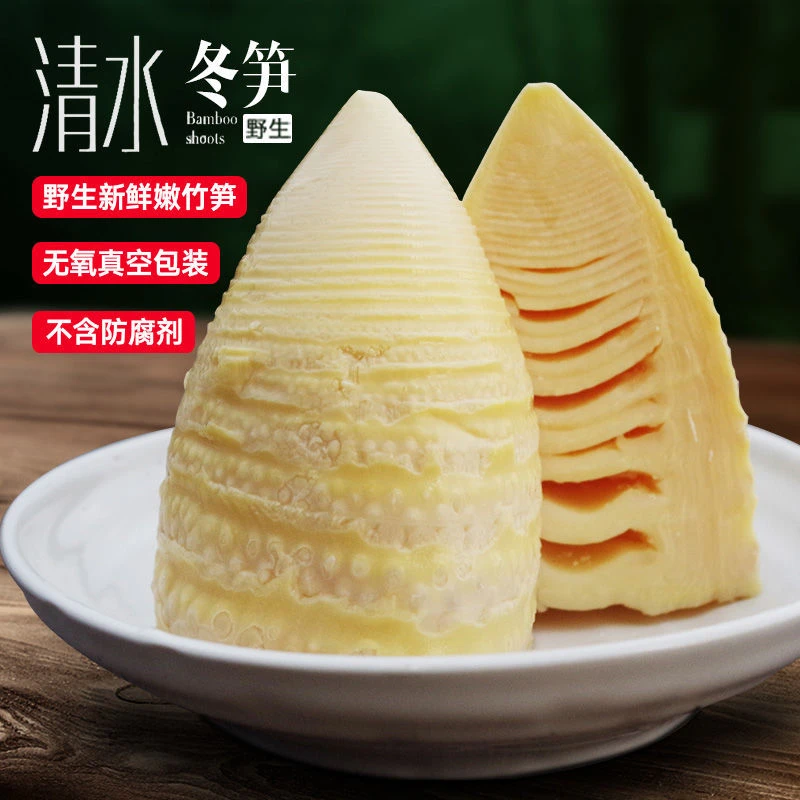 水煮冬笋新鲜野生嫩冬笋江西特产真空包装商用食材火锅笋