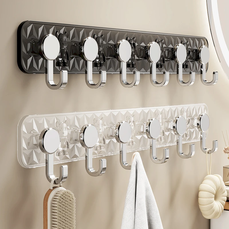 轻奢挂钩强力粘胶免打孔粘钩浴室卫生间挂衣钩贴墙壁门后无痕挂钩