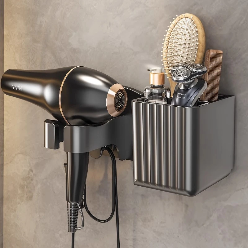 吹风机支架免打孔卫生间壁挂式置物架电吹风挂架大号风筒收纳神器